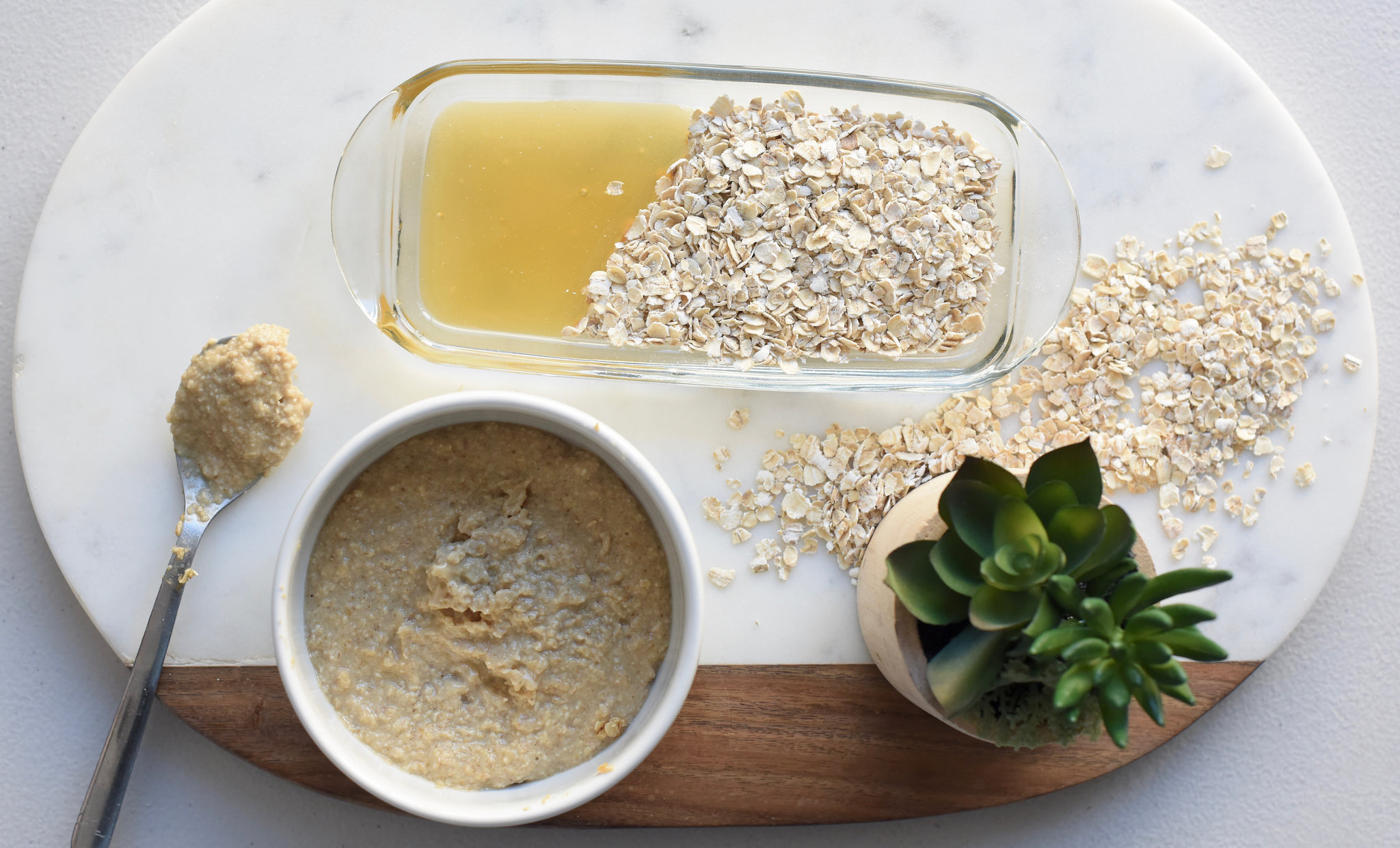 Gentle Exfoliation with Oatmeal: